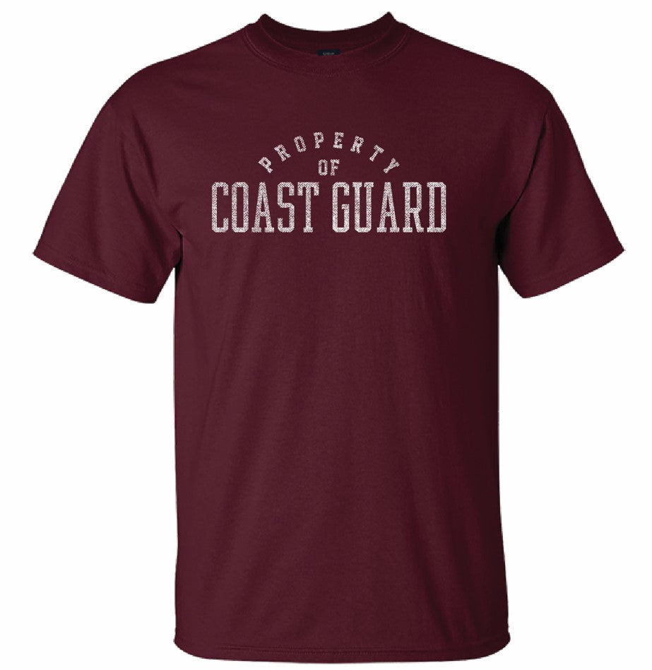 Coast Guard Mens Property of Coast Guard Short Sleeve T-Shirt