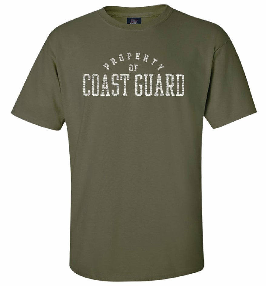 Coast Guard Mens Property of Coast Guard Short Sleeve T-Shirt