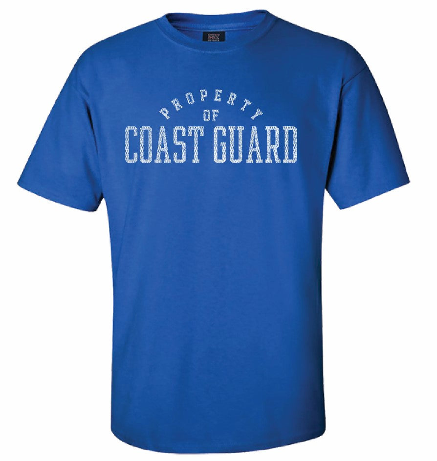 Coast Guard Mens Property of Coast Guard Short Sleeve T-Shirt