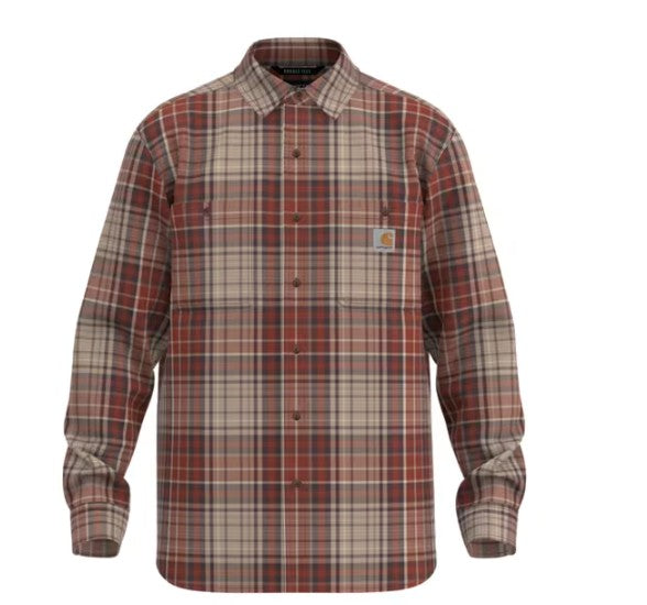 Carhartt Men's Rugged Flex Relaxed Fit Lightweight Long-Sleeve Plaid Shirt