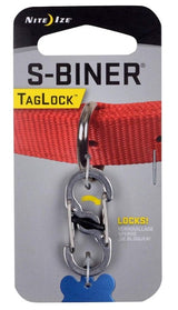 Nite Ize S-Biner TagLock Stainless Steel Locking Biner for Dog Collar