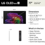 LG 77" Class G6 Series OLED evo AI 4K Smart webOS TV with Gallery Design and Flush Wall Mount