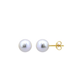 DesignsFMC 18k Gold Polish Love Knot Necklace & Pearl Earrings Set