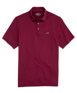 Vineyard Vines Mens Solid Sankaty Performance Short Sleeve Polo Shirt