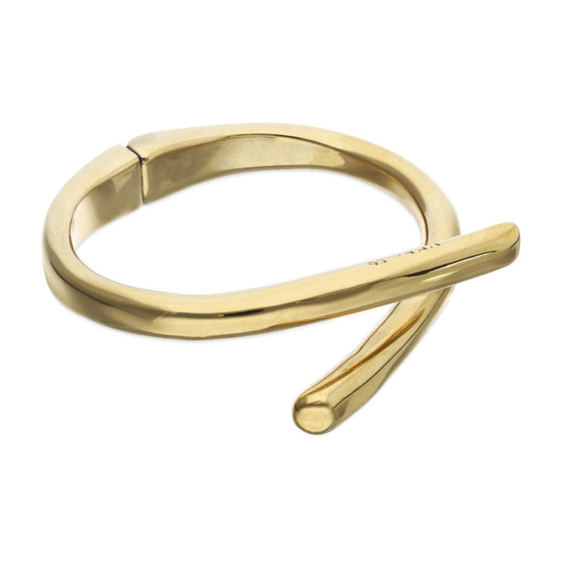 UNOde50 Gold Alloy Tubular Shaped Bangle Bracelet - Medium