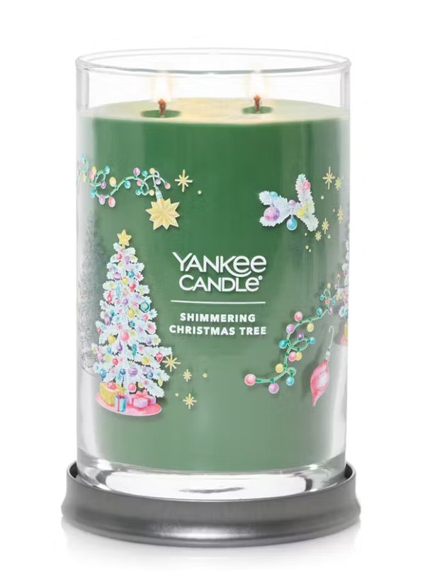 Yankee Candle Signature Large Tumbler Candle - Shimmering Christmas Tree