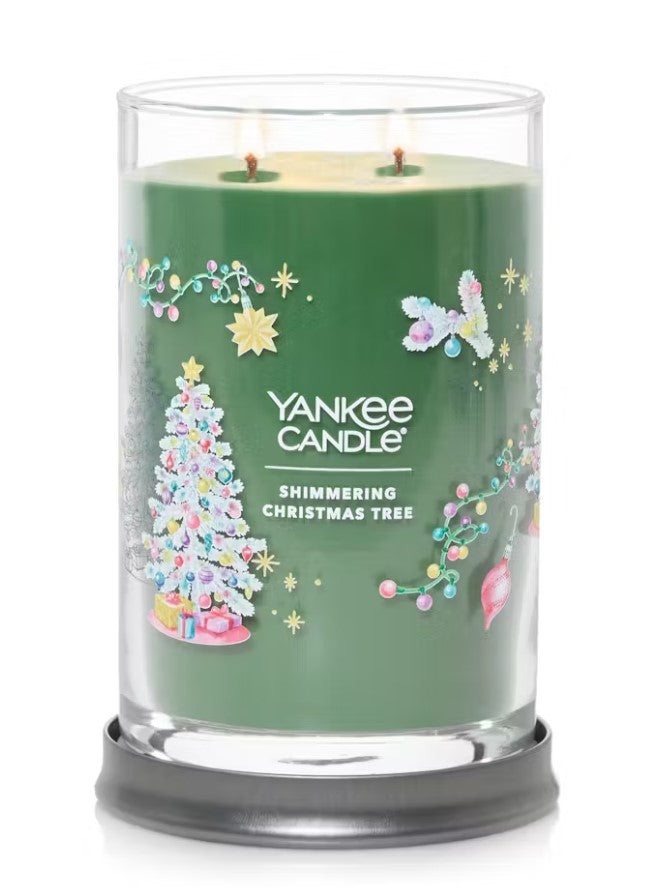Yankee Candle Signature Large Tumbler Candle - Shimmering Christmas Tree