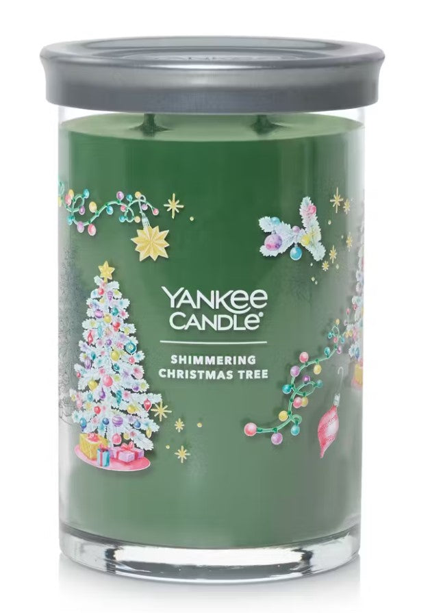 Yankee Candle Signature Large Tumbler Candle - Shimmering Christmas Tree