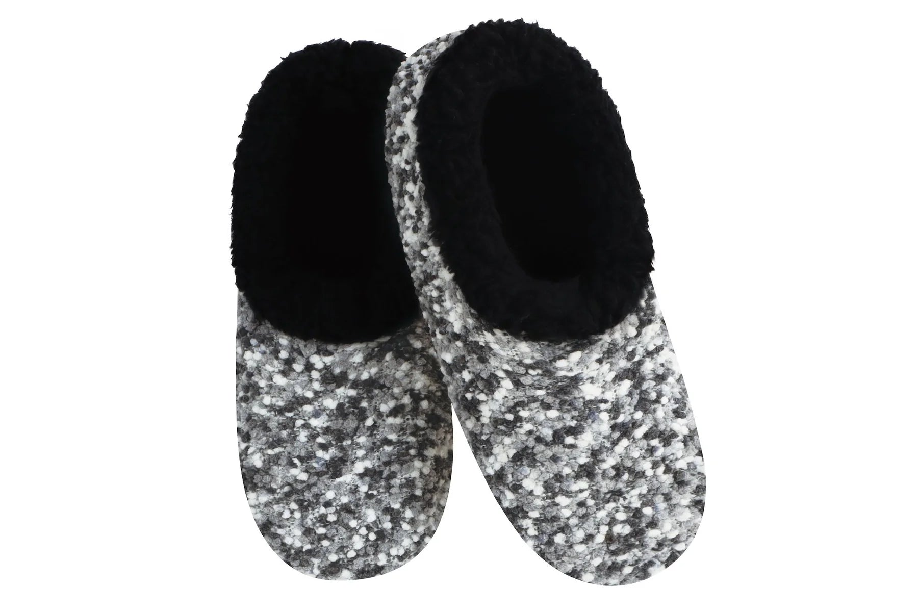 Snoozies Womens Popcorn Gray Slippers - Size Small