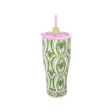 Lilly Pulitzer Textured Palm Stripe Stainless Steel Tumbler - 36 oz.