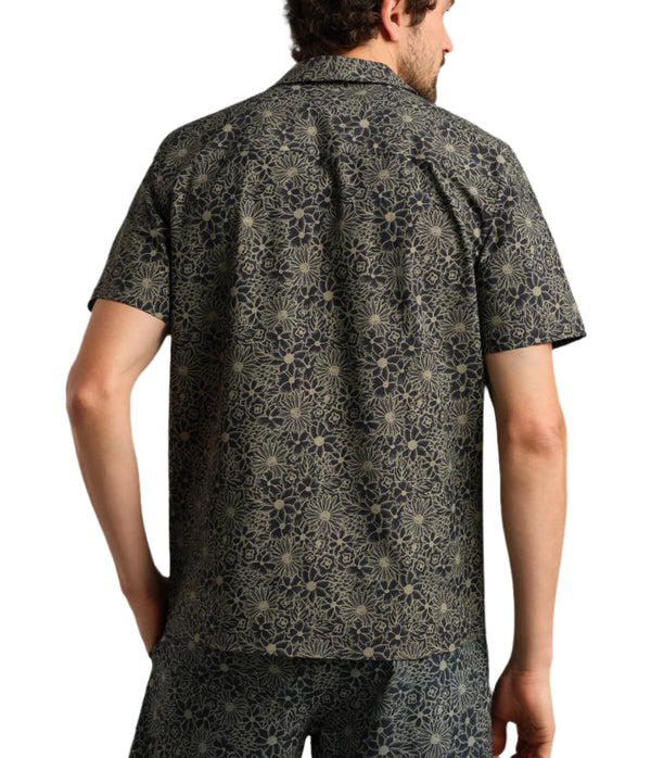 Rhone Mens State Of Mind Camp Collar Shirt