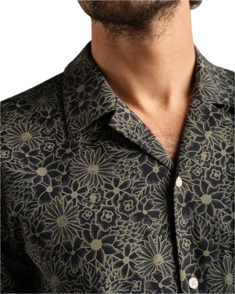 Rhone Mens State Of Mind Camp Collar Shirt