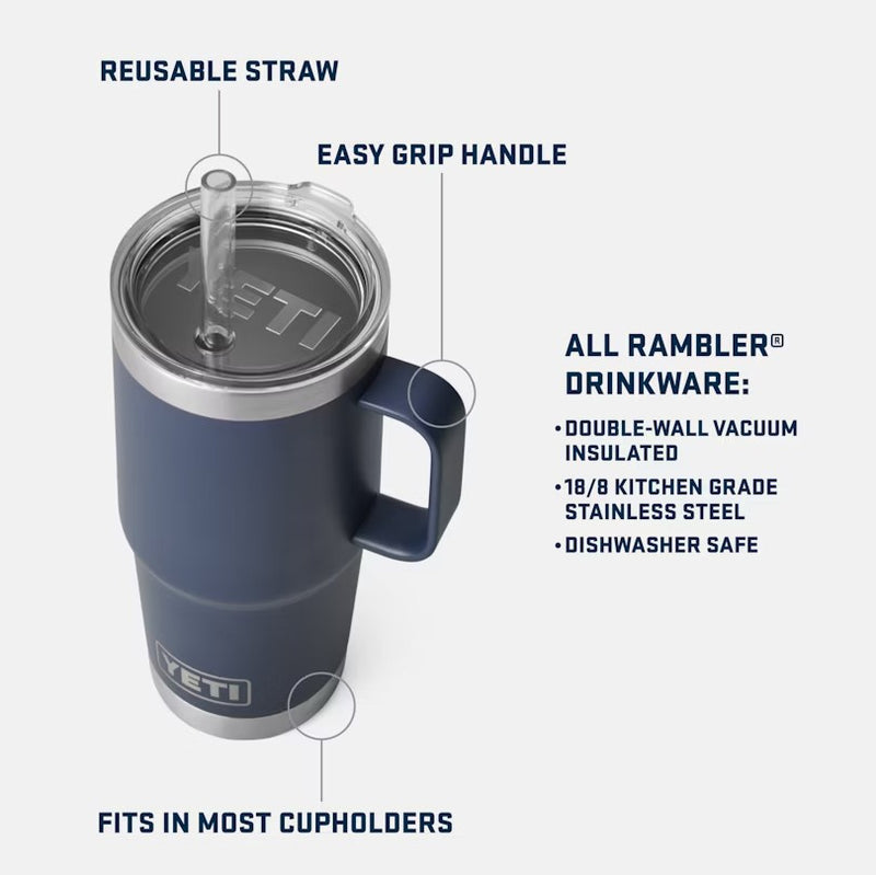 YETI Rambler 25 Oz. Mug With Straw Lid