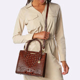 BRAHMIN Small Caroline Satchel Handbag