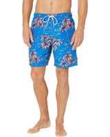 Nautica Mens Sustainably Crafted 8" Tropical Print Swim Trunks