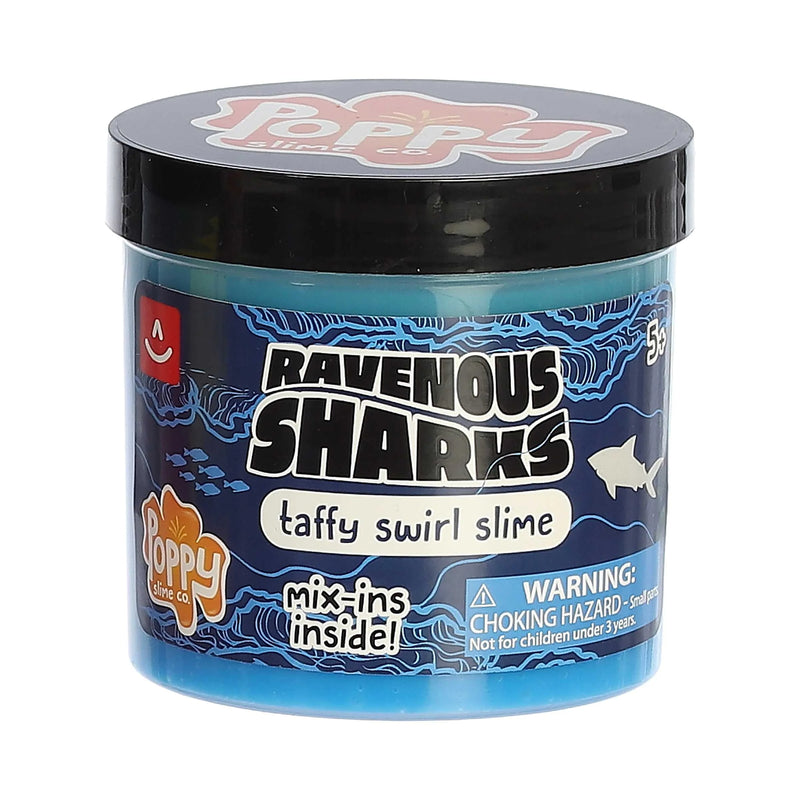 Aurora Poppy Slime Co. Ravenous Sharks Slime