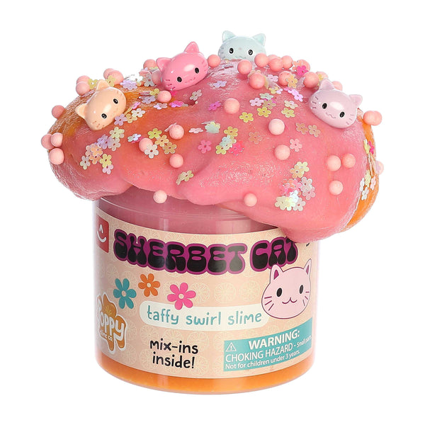 Aurora Poppy Slime Co. Sherbet Cat Slime