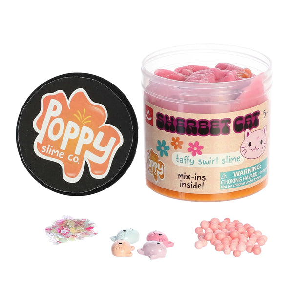 Aurora Poppy Slime Co. Sherbet Cat Slime