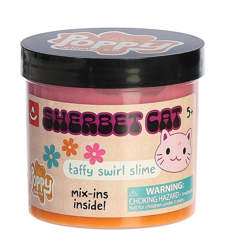 Aurora Poppy Slime Co. Sherbet Cat Slime
