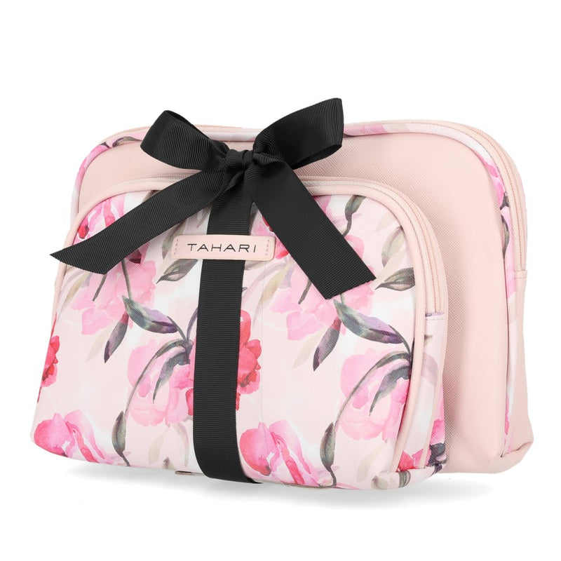 Tahari 2-Piece Trap Cosmetic Bag Set