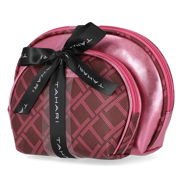 Tahari 2-Piece Dome Cosmetic Bag Set