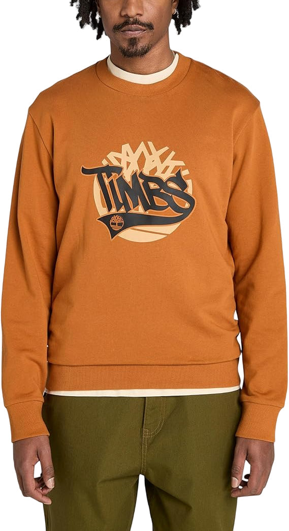 Timberland Mens Graphic Crew Neck Sweatshirt