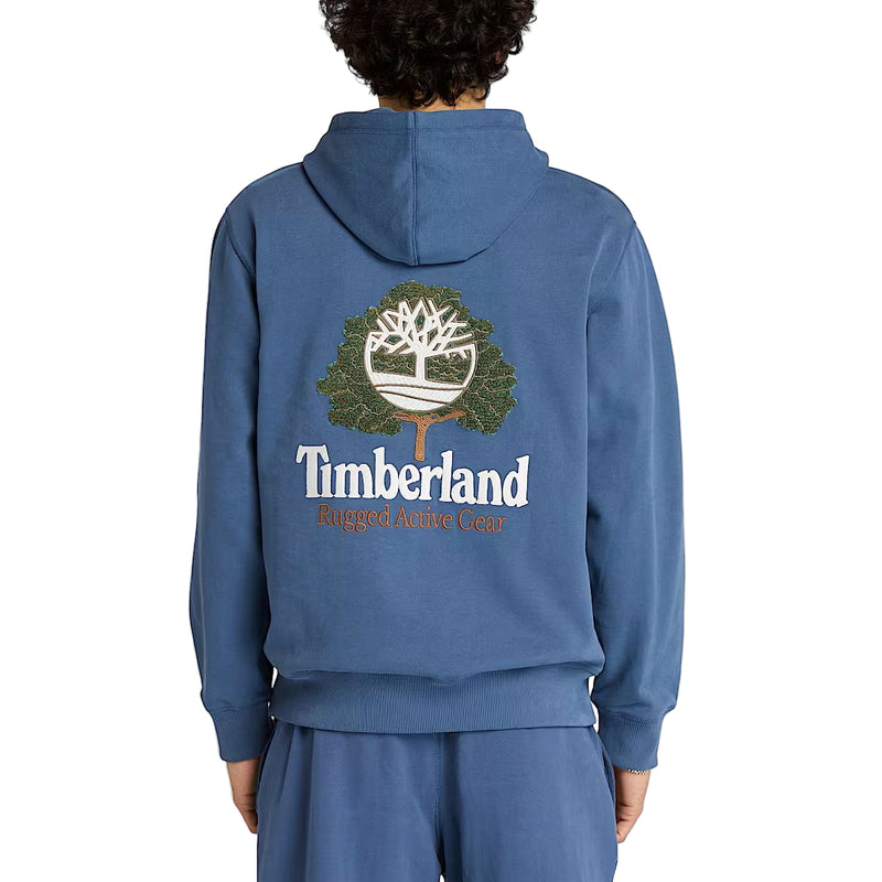 Timberland Mens Tree Logo Patch Hoodie Sweatshirt