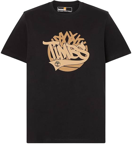 Timberland Mens Front Graphic Short Sleeve T-Shirt