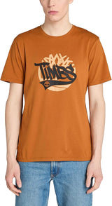 Timberland Mens Front Graphic Short Sleeve T-Shirt