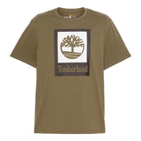 Timberland Mens Square Stack Logo Short Sleeve T-Shirt