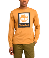 Timberland Mens Stack Logo Colored Long Sleeve T-Shirt