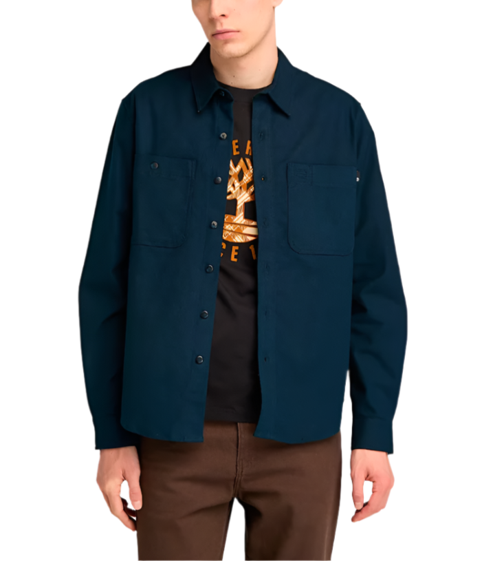 Timberland Mens Windham Brushed Twill Overshirt