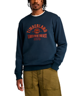 Timberland Mens Seasonal Logo Graphic Crew Neck Sweatshirt