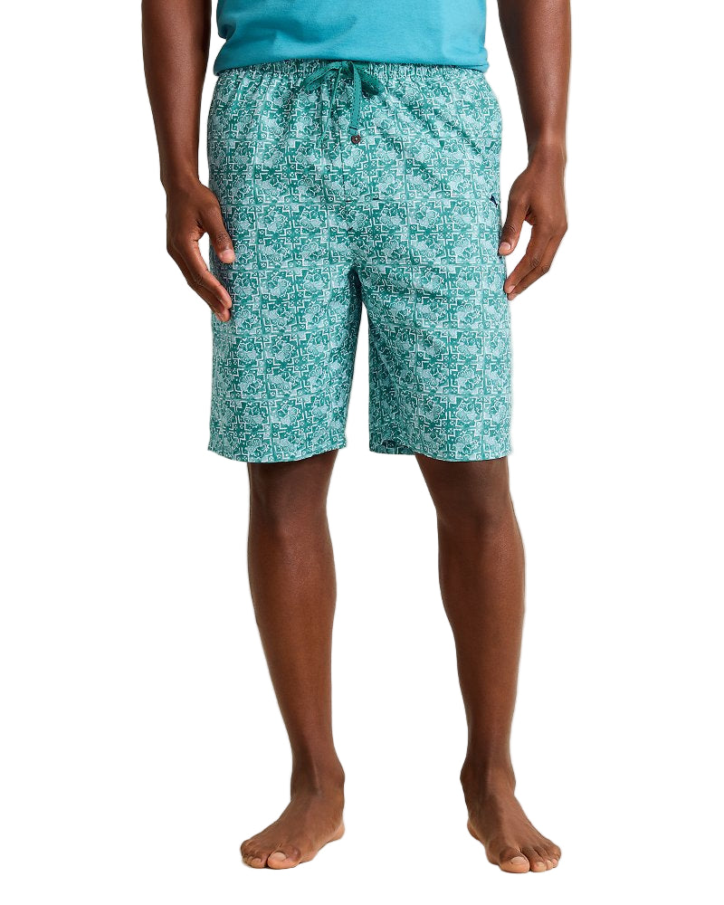 Tommy Bahama Mens Woven Novelty Poplin Print Pajama Shorts
