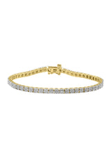 Effy 925 Sterling Silver & 14K Yellow Gold Diamond Bracelet