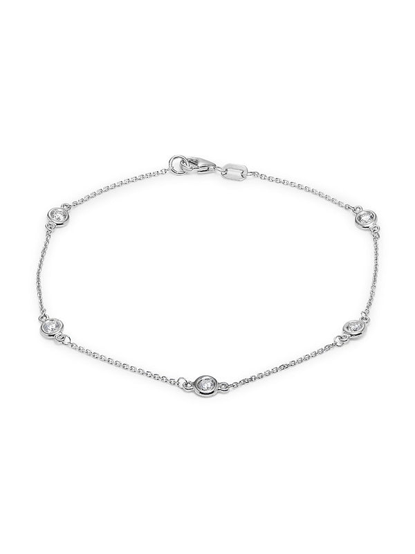Effy 14K White Gold Diamond Bracelet