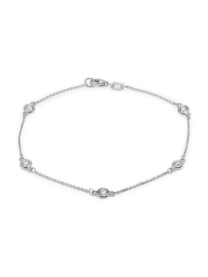Effy 14K White Gold Diamond Bracelet