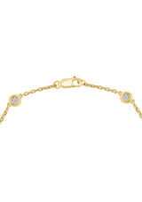 Effy 925 Sterling Silver & 14K Yellow Gold Diamond Station Bracelet