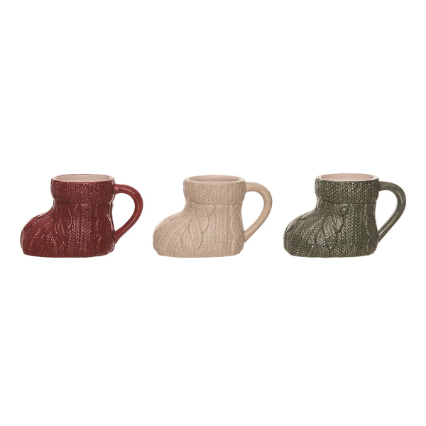 Transpac Dolomite Knit Stocking Mug