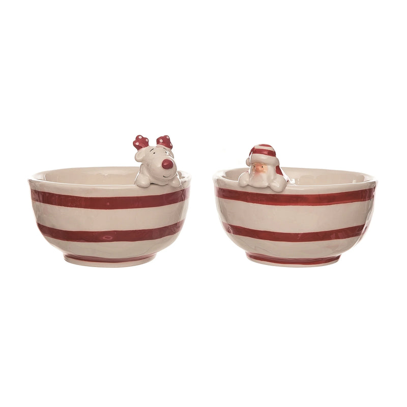 Transpac Sweet Santa Serving Bowl