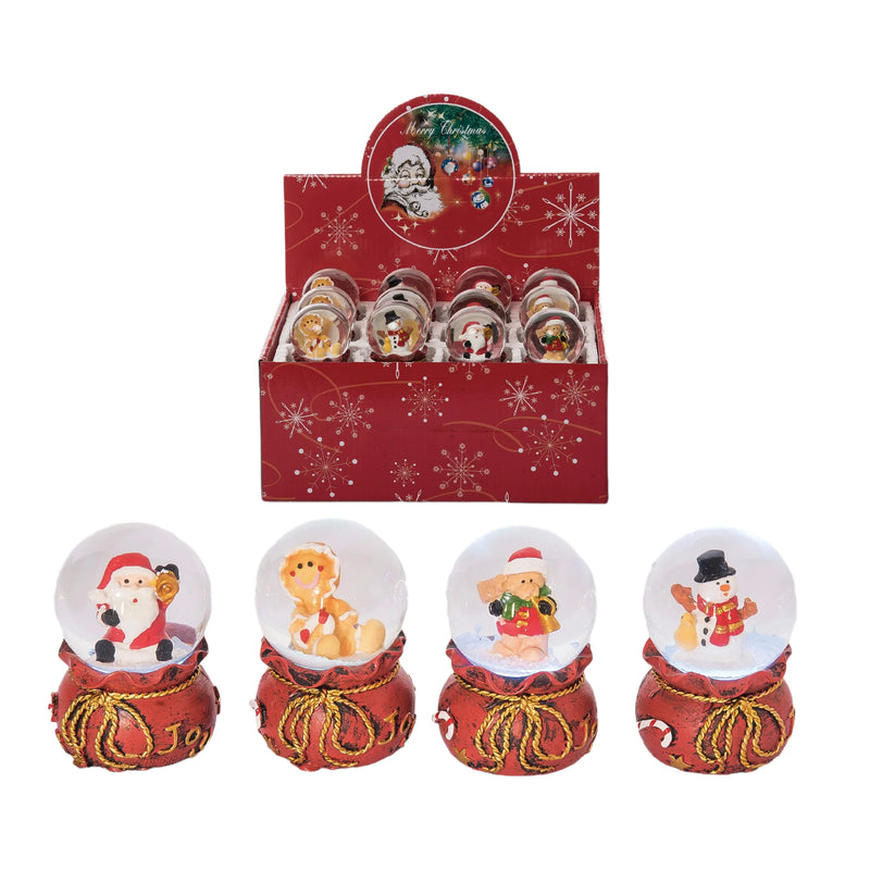 Transpac Mini Resin Light Up Snow Globes