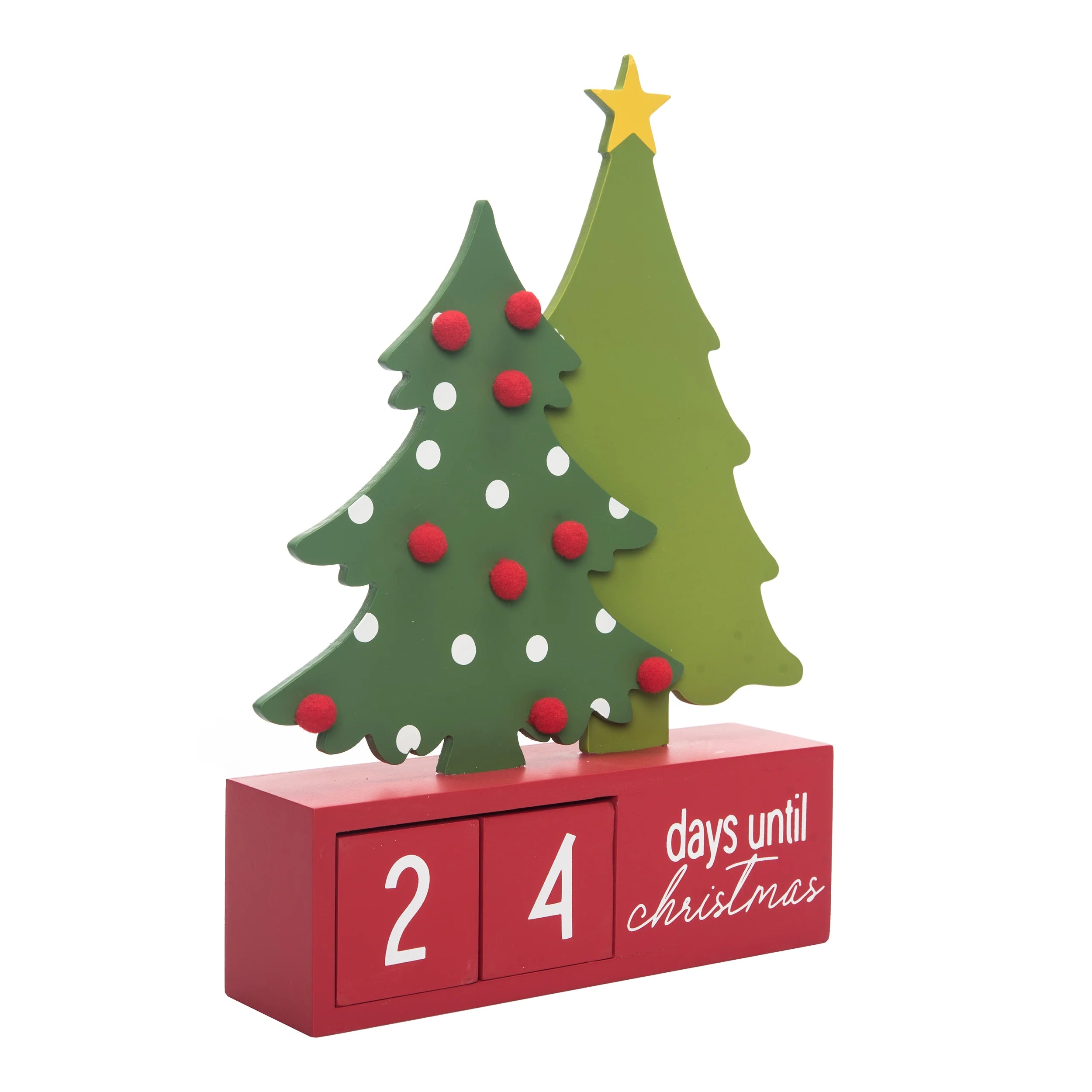 Transpac Whimsy Christmas Countdown Decor