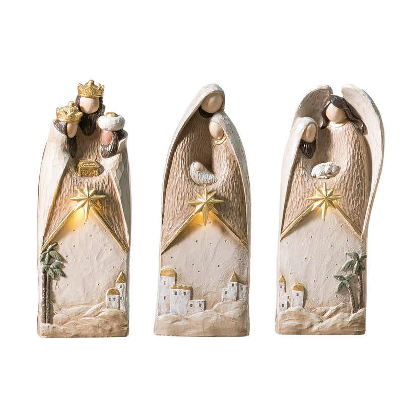 Transpac Light Up Nativity Figurine