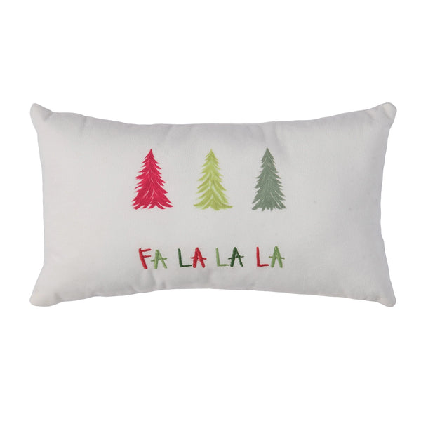 Transpac Fabric Pillow Trees with Embroidered Words