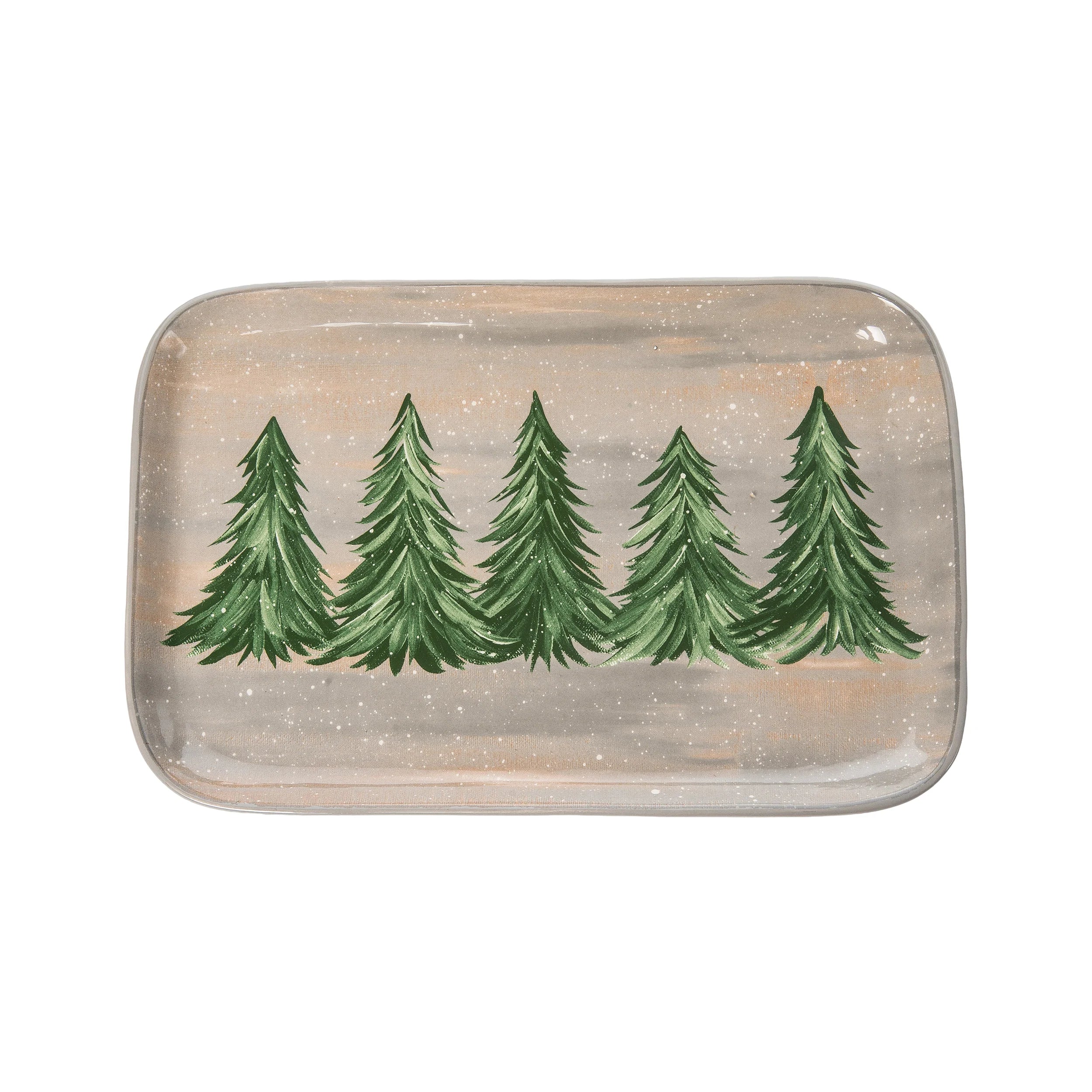 Transpac Dolomite Celebrations Serving Platter
