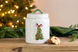Transpac Ceramic Jard with Tree Art Lid