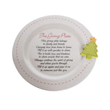 Transpac Ceramic Giving Plate with Tree
