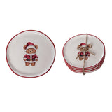 Transpac Ceramic Bear Appetizer Plates - Set of 4