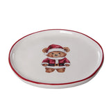 Transpac Ceramic Bear Appetizer Plates - Set of 4