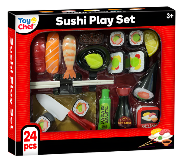 Toy Chef 24-Piece Slicing Sushi Play Set